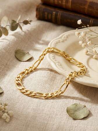 1ชิ้น สร้อยข้อมือเงินแท้ 925 วินเทจ ลายโซ่คิวบา 3.3 มม., ชุบทอง 18K และโรเดียม, ดีไซน์มินิมอล, เครื่องประดับมือแฟชั่นสำหรับใส่ได้ทุกวัน, เหมาะสำหรับเป็นของขวัญวันเกิด, คริสต์มาส, ของขวัญคู่รัก