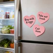 100pcs Thick Multi-Color Heart Shaped Self-Adhesive Sticky Notes, Removable & Reusable, Tear-Resistant Pink Memo Pad, Suitable For School Notes, Office Reminders, Personal To-Do Lists, Family & Colleague Messages, DIY Scrapbooking, Gift Card Decoration, Holiday Party Favors, Diary Highlighting, Etc. - Pink - View 2