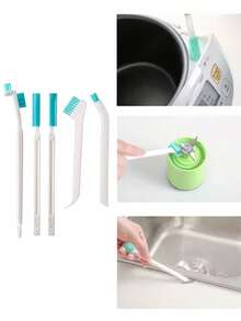 5支装婴儿奶瓶清洁刷，婴幼儿家用奶粉瓶小刷，婴儿奶瓶和水杯清洁刷，便携式婴儿奶瓶清洗刷 - 5pcs - 查看 2