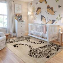 Leopard Print Animal Pattern Area Rug Washable Rug Vintage Traditional Floor Cover Foldable Thin Retro Accent Indoor Non Slip Carpet Print Mat Bedroom Living Room Bathroom Home Decor Large Carpets Dining Room Rug Kitchen Rugs For Entryway - A - 查看 4