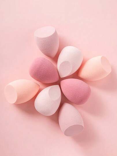 1 st sminksvamp med vattendroppar, mjuk skumsvamp med vattendroppar, praktisk för att korrigera sminkblemish, återanvändbar, lämplig för concealer, flytande foundation, resor, julklapp, jobb och handbagage, perfekt för makeupentusiaster, prisvärd julklapp eller sminkverktyg