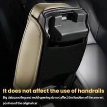 Car Center Console Cover Wit Side Pocke Auto Of Memory M Leater Armrest Pad Cusion Cove Middle Conso Tector Inter Accessories  Veicle SUV Truck Ige - Be - Xem 3