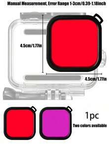 1个潜水滤镜镜头配件，兼容GoPro 10/GoPro Hero 9防水运动相机 - 彩色 - 查看 9