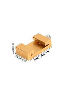 1pc Ruler Stops Fences, Brass Scribe Steel Ruler Positioning Limit Block Angle Line Scriber Locator Woodworking Equipment - Multicolor - View 12