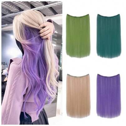 1pc Fiber Hair Clip, Heat Resistant, Multiple Colors Available, Convenient To Wear, Suitable For Holiday Costumes, Cosplay, Random Color Shipped