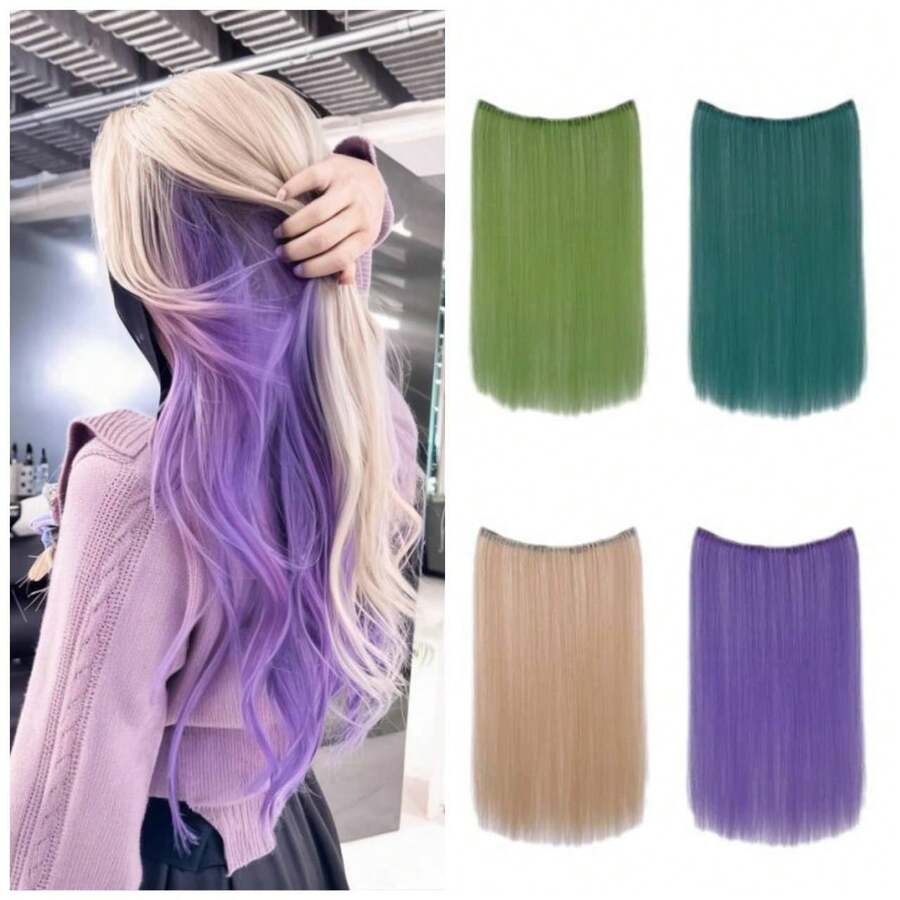 1pc Fiber Hair Clip, Heat Resistant, Multiple Colors Available, Convenient To Wear, Suitable For Holiday Costumes, Cosplay, Random Color Shipped - Multicolor - View 1
