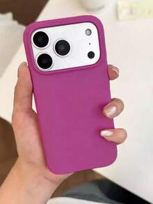 Liquid Silicone 3-Layer Full Protective Soft Rubber Phone Case, Shock-Proof Cover With Anti-Scratch Microfiber Lining, Compatible With IPhone 17, 17 Air, 17 Pro, 17 Pro Max, 13, 11, 16 Pro Max, 15, 14 Plus, 12 - Pitaya - View 3