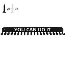 Estante de exhibición de medallas de metal, organizador de colgador montado en la pared, soporte de premios de gran capacidad, decoración para el hogar de carreras, fútbol, deportes y karate - A1 - Ver 3