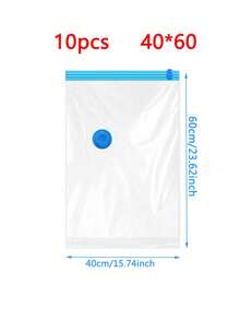 10/5/1件便携式PE旅行收纳袋，大容量压缩袋，可重复使用真空袋，可折叠收纳袋，印花行李袋，防潮，防尘，节省空间，适用于衣服，毛毯，衬衫，床上用品，卧室，衣柜，浴室，户外装备 - 彩色 - 查看 18