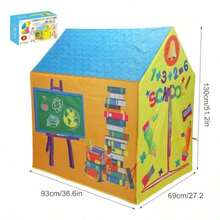 NEW Casa de Campaña para s - Tienda de Campaña para s de Juguete Plegable con Luces Parque Infantil Interior y Exterior de Gran Capacidad Regalos de Navidad para s School - como en la foto - Ver 4