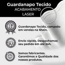 Guardanapo De Tecido Kit 50 Oxford Acabamento A Laser - Verde Claro - Visão 2