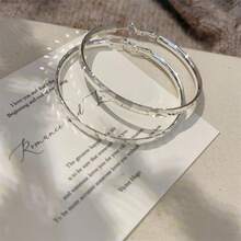 1对时尚多面镶嵌铜质耳环，简约优雅耳环 - 彩色 - 查看 4