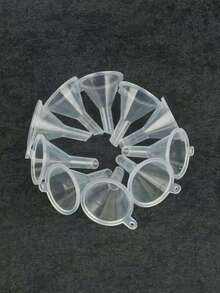 3pcs/5pcs Liquid Filling Funnel, Transparent Mini Small Diameter Cosmetic Funnel, Small Bottle Funnel - Clear - View 8