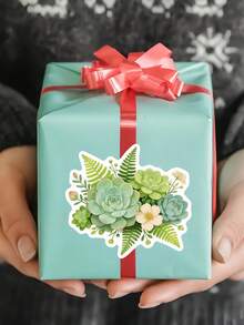 2/1 Sheet Green Plant & Flower Stickers - Add A Touch Of Green To Your Everyday Items With These Fun Stickers! Great Gift For Gardening Enthusiasts, Nature Lovers, And Creative People. - Multicolor - View 8