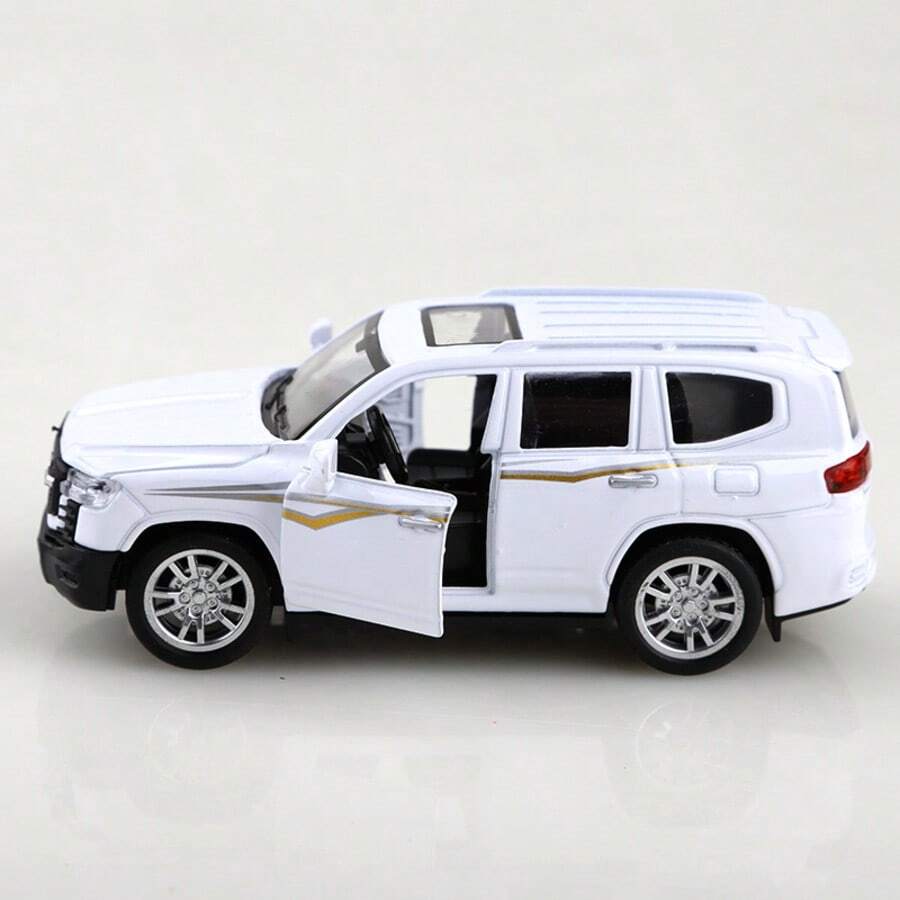 1件裝 1/36比例純色男孩玩具車 鋅合金LC300模型車零件 越野合金玩具車 壓鑄合金模型車 功能性設計 雙側車門可開啟 適合3歲以上男孩 泡殼包裝 節日禮物 玩具收藏 生日禮物 精緻玩具車 LC300-白色 - 白色 - 查看 1