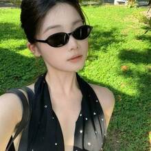 3 Pairs Multi-Color Retro Oval Glasses - Women's Minimalist Fashion For Daily Outings & Summer Beach Trips - Nhiều màu - Xem 3