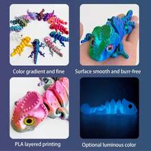 2026 Toy - 3D Printed Color Changing Chameleon - Movable Integrated Joint Animal Model - Color Changing Lizard Toy - High Quality Toy - Decoration - Desktop Decor - Easter Basket Filler - Easter Gift - School Toy - Office Toy - Home Toy - Outdoor Toy - Travel Toy - Classroom Stress Relief Toy - Small Toy - Bath Toy - Birthday Toy - Stress Relief Toy - Perfect Gift - Surprise Gift - Multicolor - View 4
