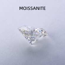 Cushion Cut 81 Facets Moissanite Loose Stone, Round D Color Loose Rhinestone 0.5ct-3.0ct - White - View 4