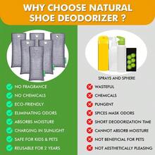Natural Shoe Deodorizer, 6 Pack Odor Eliminator, Freshener, More Effective Than Sneaker Deodorizer Balls And Spray, Moisture Absorbers, Shoes Smell Remover - 2 Pack - View 9