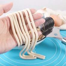 Stainless Steel Manual Noodle Cutter, Household Noodle Cutting Roller Slicer Tool - Silver - View 4