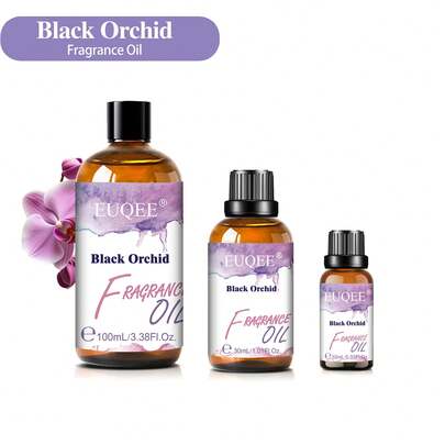黑兰花精油 10/30/100ml，EUQEE 1瓶装黑兰花精油，适用于藤条香薰、加湿器、DIY蜡烛和肥皂制作，睡前使用可放松身心，也可作为室内喷雾、保湿护肤品、车载香氛，散发神秘优雅的香气，是馈赠亲友的理想之选。