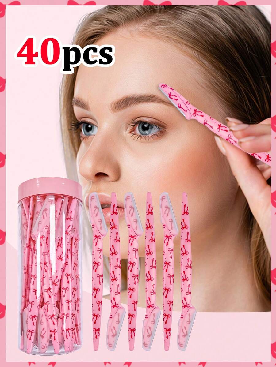 40/30/20/12pcs Multi-Function Eyebrow Trimmer & Facial Hair Remover, With Protective Cap, Suitable For Men & Women (1/3/6/12/24/30pcs Set) - Multicolor - View 1