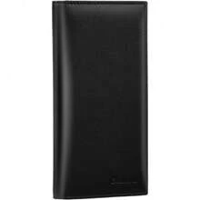 Premium Leather Checkbook Cover For Men And Women Checkbook Holder Wallet RFID Blocking - 黑色 - 查看 1