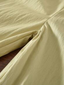 bearleader 2pcs Girls Outfit, Sleeveless Patchwork Top Paired With Solid Color Pants, Casual Wear For Girls Aged 3-7 - 黃色 - 查看 9