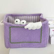 1个可爱小怪兽收纳篮，家用玩具零食收纳篮，可折叠大容量置物篮，适用于客厅、卧室、宿舍、办公室等家居空间，兼具房间装饰和家居装饰功能。 - 彩色 - 查看 13