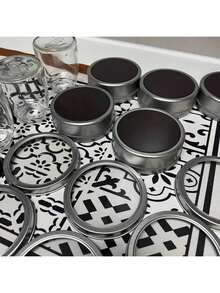 Hộp đựng gia vị từ tính cao cấp, hộp đựng gia vị chống ẩm, hộp đựng gia vị hình bát giác, hộp đựng gia vị kín khí trong suốt dùng trong gia đình. - Nhiều màu - Xem 5