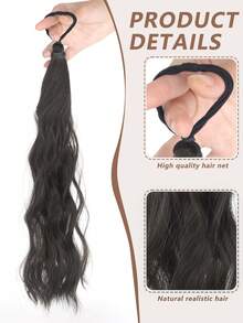 20-Inch Long Curly Synthetic Hair Bun With Heat-Resistant High Elasticity Rubber Band - Synthetic Hair Bun Pack, High Bun And Low Ponytail Styles - For Daily Use, Party, Christmas - Adds Volume And Length - Multicolor - View 7