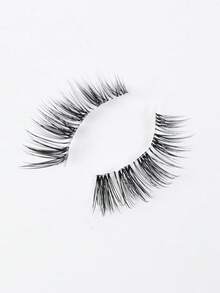 10 Pairs Transparent Band False Eyelashes, Soft 3D Mink Fur Eyelashes, Natural Makeup Look, Cartoon Style, Elongated Winged False Eyelashes - Cat Eye Lashes - View 3