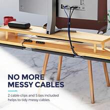 1pc Channel Desk Cable Organizer Cable Management Accessories Cable Protecter No Drilling Under Desk Management Tray