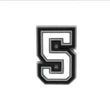 DIY字母数字鞋饰 0-9#数字 ABC-Z 鞋子装饰，适用于木屐和凉鞋，彩色PVC材质，可用于手链、鞋子装饰、生日派对小礼物 - 彩色 - 查看 41