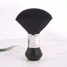 1pc Black Soft Hair Brush, Hair Cleaning Duster, Haircut Brush Tool For Salon - Black - View 6
