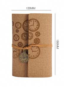 A6 Monthly Planner, Travel Notebook, Loose-Leaf Diary, Replaceable Six-Hole Binder, Replaceable Loose Pages, Reusable PU Leather Cover, PU Leather-Bound Six-Hole Binder Diary, Retro Replaceable-Leaf Travel Notebook (Includes Lined, Blank, Grid, And Kraft Paper), Scrapbook Diary With Pendant (A6, 80 Pages), Reusable Sticker Book/Sticker Collection Album (Will Not Damage Stickers), Ideal Gifts For Friends And Family. - Multicolor - View 17