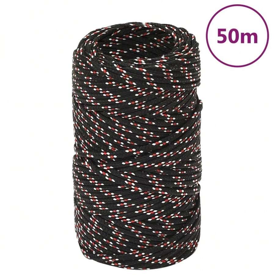 Boat Rope Black 2 Mm 50 M Polypropylene - Black - View 1