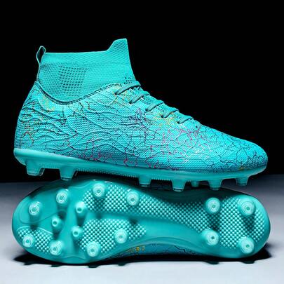 男士足球鞋，男女通用运动鞋，适用于人造草坪，室内/室外专业五人制足球训练鞋