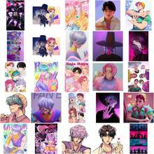 50pcs K-POP Girl Group Stickers, Boy Band Stickers, Korean TV & Film Merchandise Stickers, Notebook, Luggage, Fridge Decals, Character Design Stickers - Multicolor - View 8