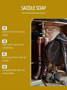 JAYSUING Leather Care Wax, Soft Waterproof Anti-Staining Saddle Boot Leather Surface Care Paste. Shoe Polish, Shoe Wax. Our Leather Care Wax Is Carefully Formulated With Mineral Oil, Mineral Grease, And Beeswax. Specially Designed To Gently Dissolve Dirt Without Wearing Down Leather Fibers., Shoe, Spring Summer Picks, Brides Maid Gifts, Room, Bedroom Decor, Bedroom Decor, Beach, Travel, For Men, For Women, Vacation - Multicolor - View 5