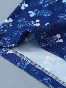 1pc Disney Cartoon Print Underwear-Soft-Comfortable, Letter Elastic Waistband, Casual Men's Underwear - Multicolor - View 2