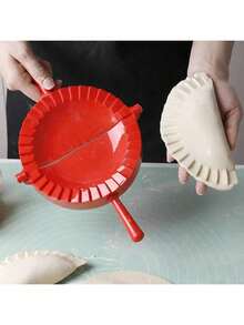 1pc Red Plastic Dumpling Mold, Pastry Mold, Suitable For Baking Tools - Multicolor - View 4