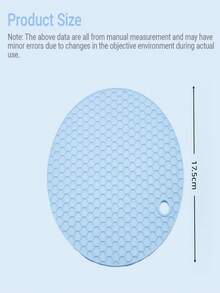 1 pieza Salvamanteles de silicona resistente al calor - Posavasos redondo antideslizante para encimera de cocina y mesa de comedor, tapete multiusos para platos calientes, picnic al aire barbacoa - Multicolor - Ver 8