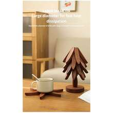 Solid Wood Heat-Insulating Mats, Placemats, Household Heat-Resistant Coasters, Creative Casserole Mats, High-End Texture, Heat-Insulating Mat Sets. - Multicolor - View 4