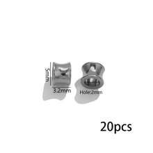 20 Pcs Stainless Steel 18K Gold-Plated Spacer Barrel Beads DIY Bracelet Necklace Bead Accessories Gold Positioning Bead Jewelry Making - Bead - View 13