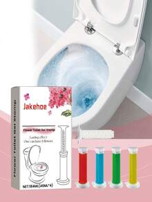 Daily Use Bathroom Toilet Descaling & Deodorizing Fragrant Gel Cleaner, It Can Lock In The Fragrance. Continuously Release, Keep The Air Fresh. Quickly Decompose Odor, Keep The Air Pure. And Improve User Experience. Create A Comfortable Environment. Bathroom Cleaning Tools Cleaner Deodorizer - Multicolor - View 12