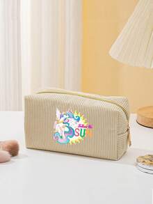 1pc My Little Pony Mini Makeup Bag, Cosmetic Pouch, Makeup Travel Bag, Toiletry Bag, Cute Cosmetic Bag, Travel Makeup Bag, Toiletry Bag, Cosmetic Storage Bag, Large Capacity Portable Storage Bag, Women Gift Small Makeup Bag - Multicolor - View 6