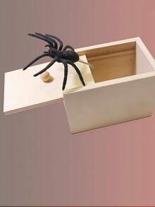 1个木制蜘蛛恶作剧盒 - 手工制作的玩笑盒，非常适合作为圣诞礼物/情人节礼物/生日礼物/节日必备/派对用品/友谊礼物/送给闺蜜的礼物 - 彩色 - 查看 13