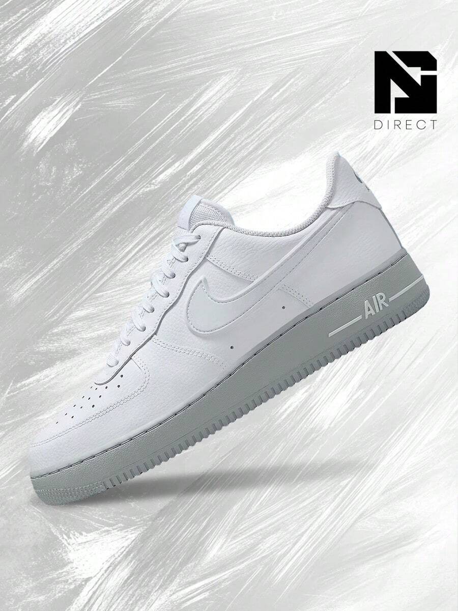 Nike Air Force 1 Low White Light Smoke Grey Sole – Men's Lifestyle Sneakers – Shoes For Man-Vintage-Spring & Summer-Inspired Running Shoes, Shock-Absorbing Comfort, Gym To Streetwear Casual Wear-Mother's Day Gifts-Father's Day Gift–HV6418 100 - White/Light Smoke Grey/Photon Dust/White - 查看 1