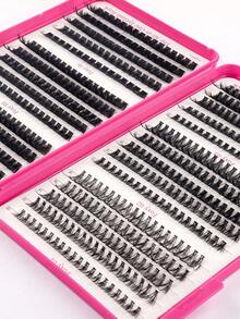 Kit com 600 cílios postiços individuais, cílios em tufos, extensão de cílios postiços para fazer em casa, cílios em tufos, maquiagem, cílios em tufos, kit de extensão de cílios faça você mesma, cílios postiços delicados, cílios em tufos de vison sintético delicado - cílios reutilizáveis com aparência natural para o dia a dia e encontros, cílios de vison com volume dramático de 18 mm - cílios postiços livres de crueldade para festas e apresentações, conjunto de extensão de cílios, cílios postiços reutilizáveis. - D - Ver 8